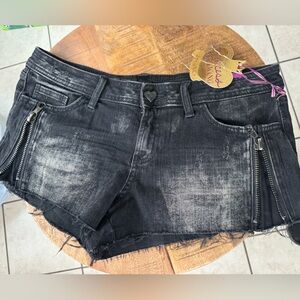 Black Denim Shorts Size 11